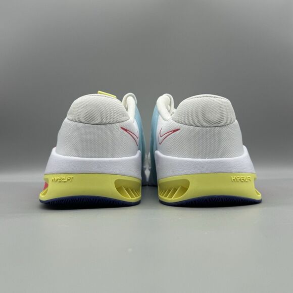 Nike Metcon 9 Men's Size 13 White Fierce Pink Deep Royal Blue Yellow DZ2617-102 - Picture 5 of 11
